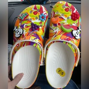 Men’s Sz 15 Trix CROCS Neon tie-dye Trix cereal shoes size 15